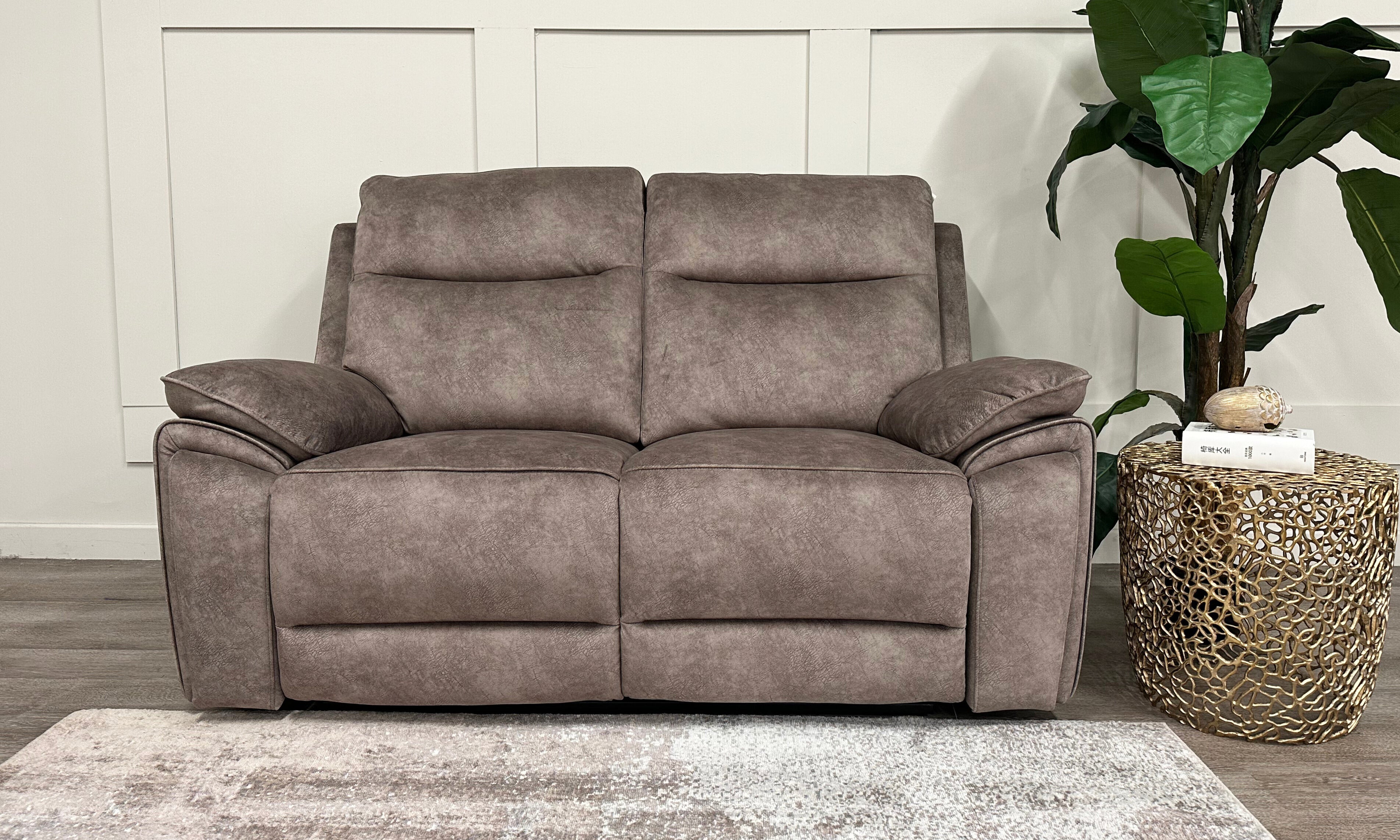 Osaka 2 Seater Power Recliner Sofa - Truffle