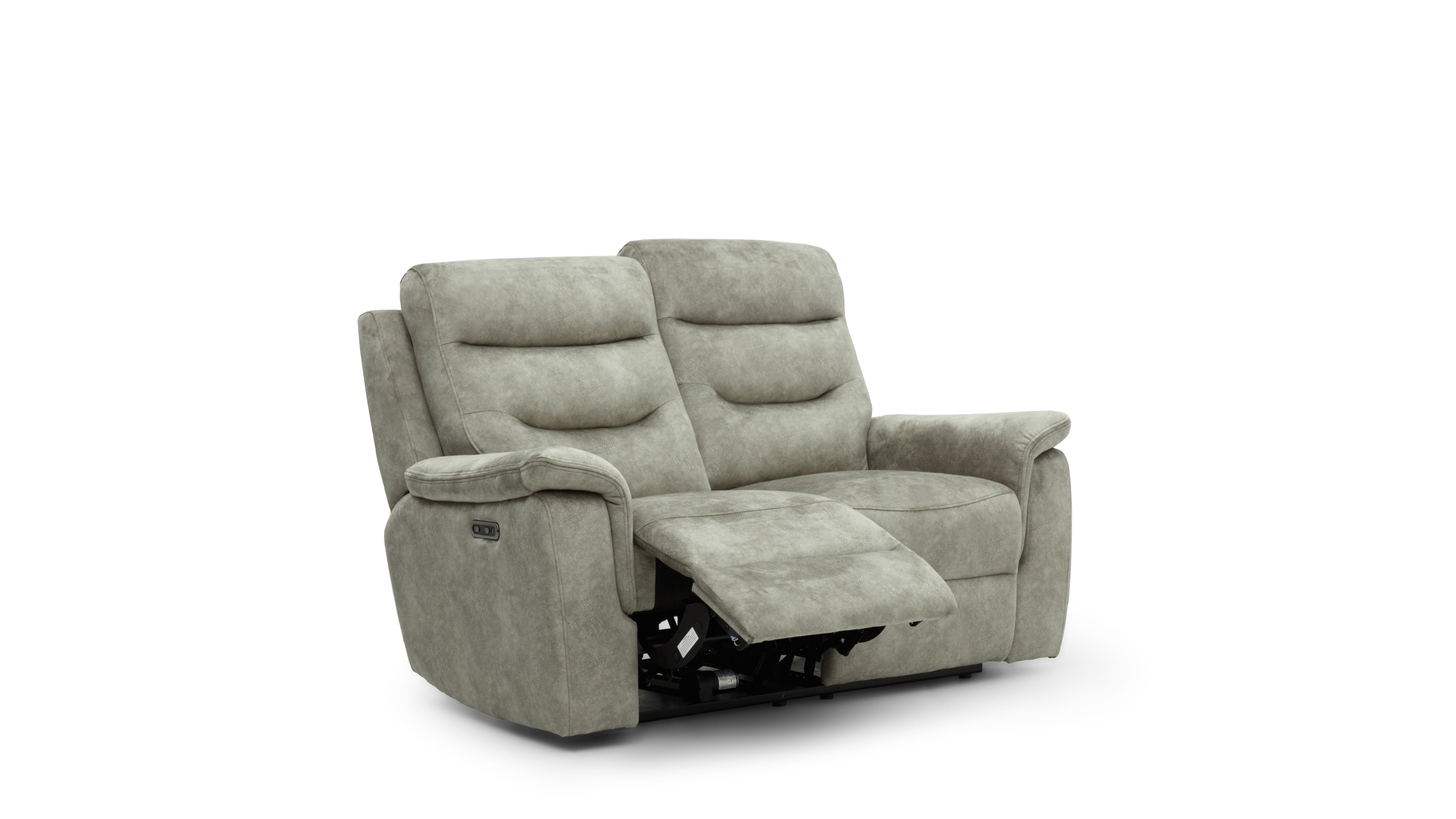 Angled view of the Rome 2 Seater Recliner Sofa