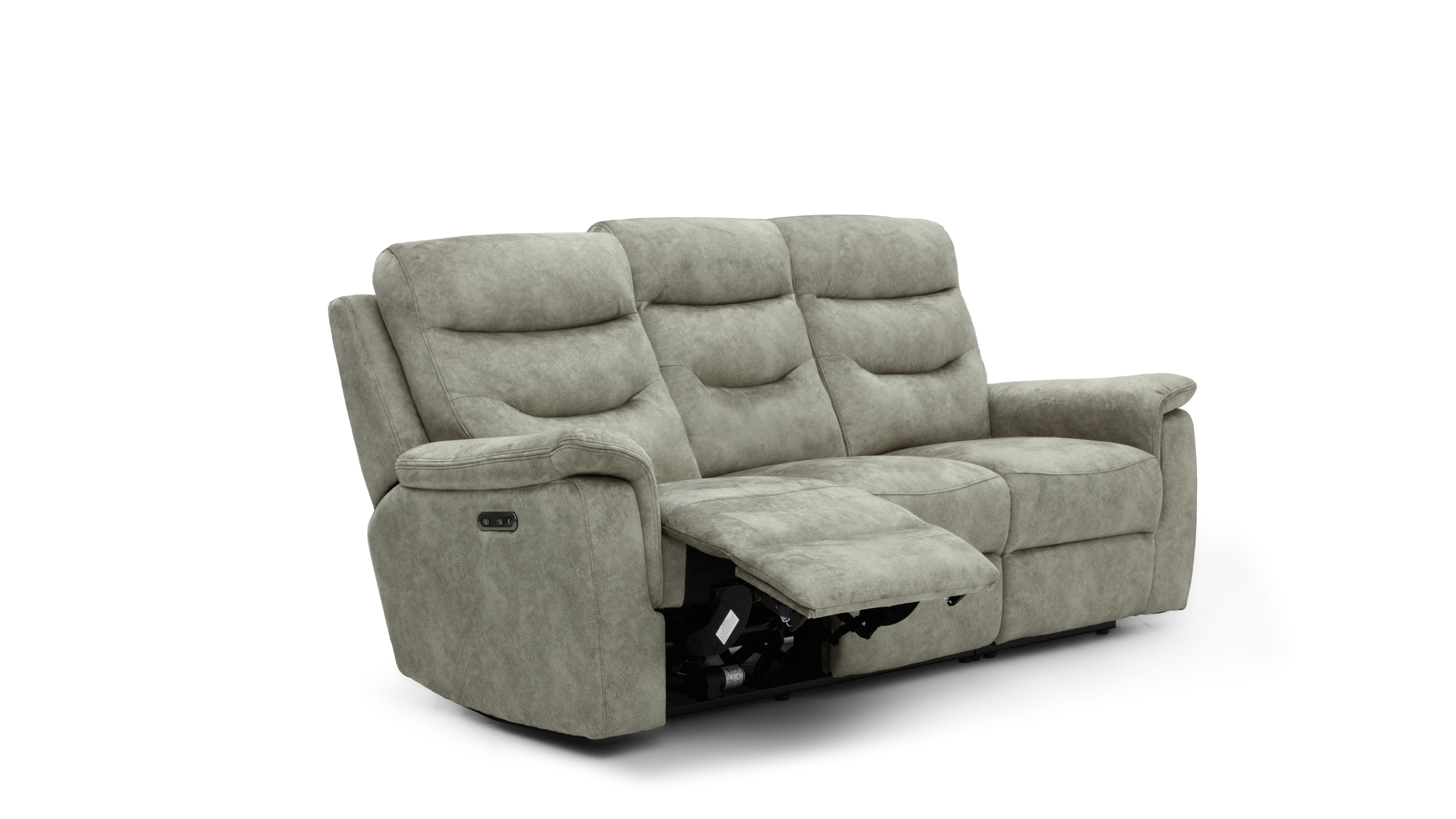 Image of the Rome 3 Seater Recliner Sofa in a reclined position.