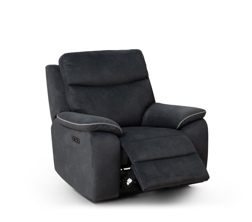 Angled view of the Naples Recliner Armchair against a white background