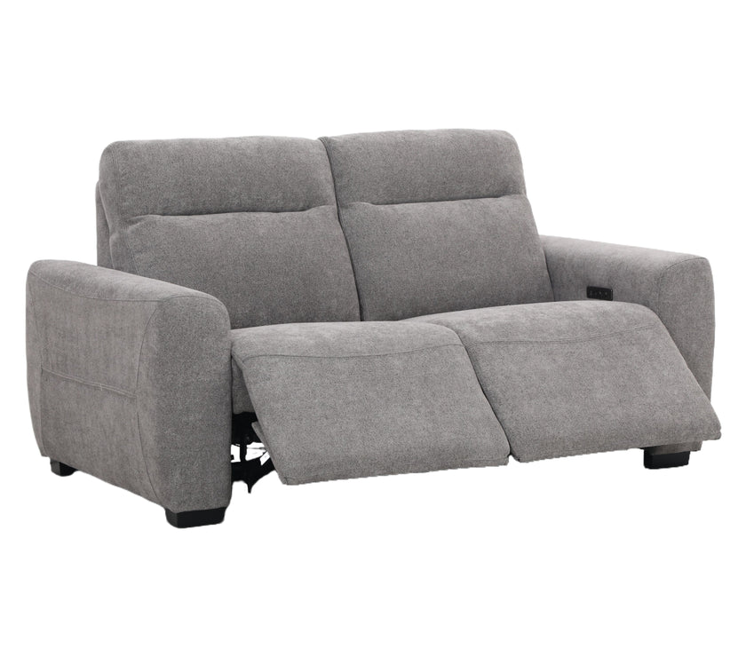 Angled view of the Florida 2 Seater Recliner Sofa in its reclined position