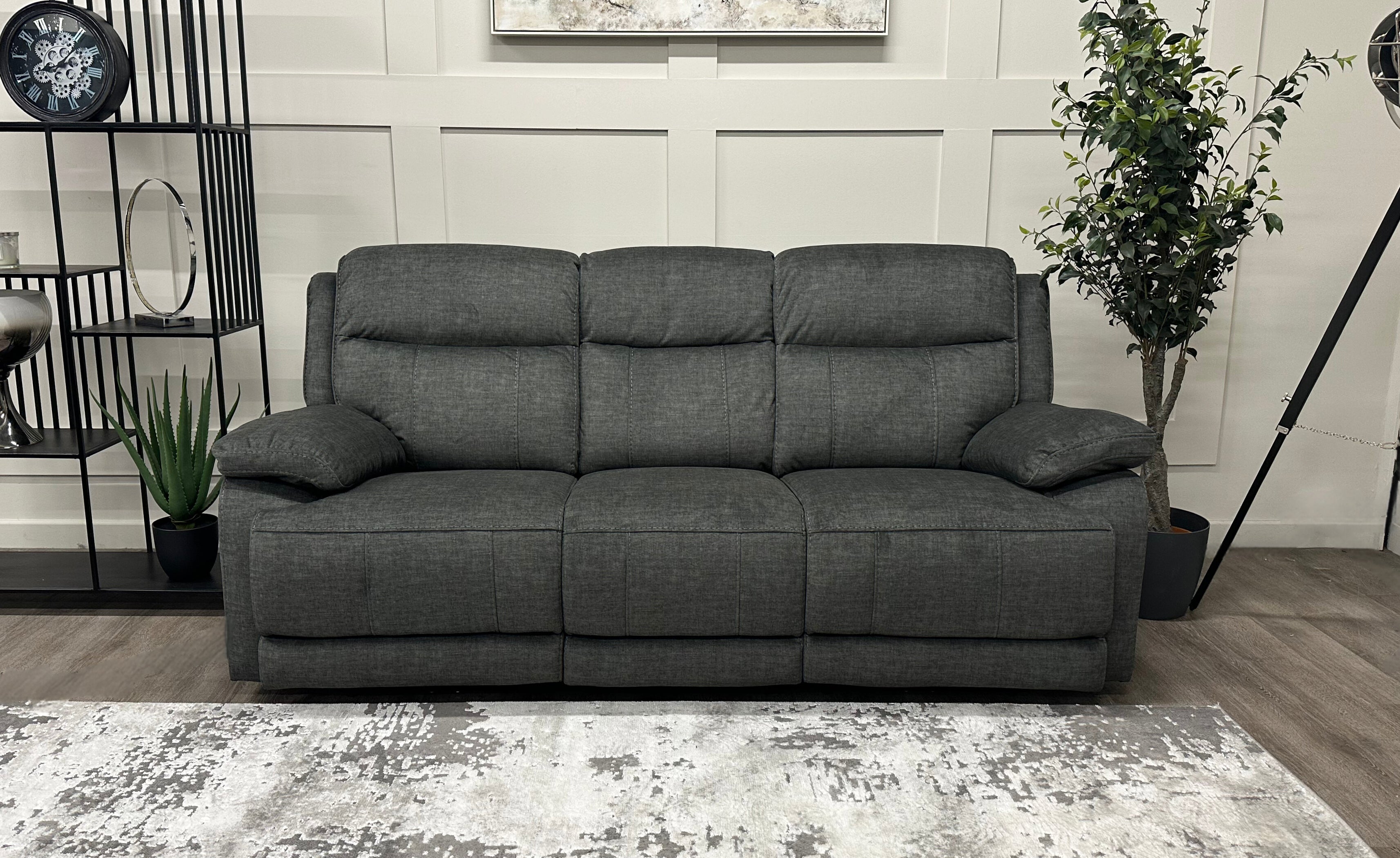 New Vermont 3 Seater Recliner Sofa with USB and Power Headrest