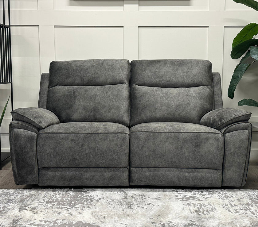 Osaka 3 Seater Power Recliner Sofa - Grey