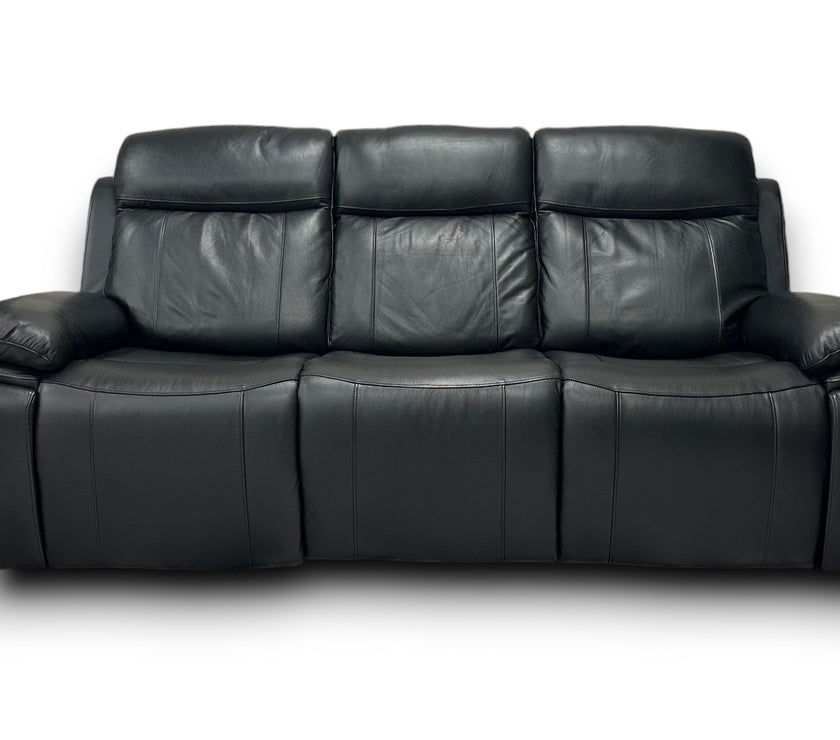 Savio 3 Seater Recliner Sofa with Power Headrests and cupholders