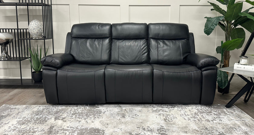 Savio 3 Seater Recliner Sofa with Power Headrests and cupholders