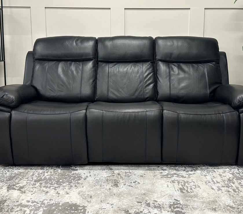 Savio 3 Seater Recliner Sofa with Power Headrests and cupholders