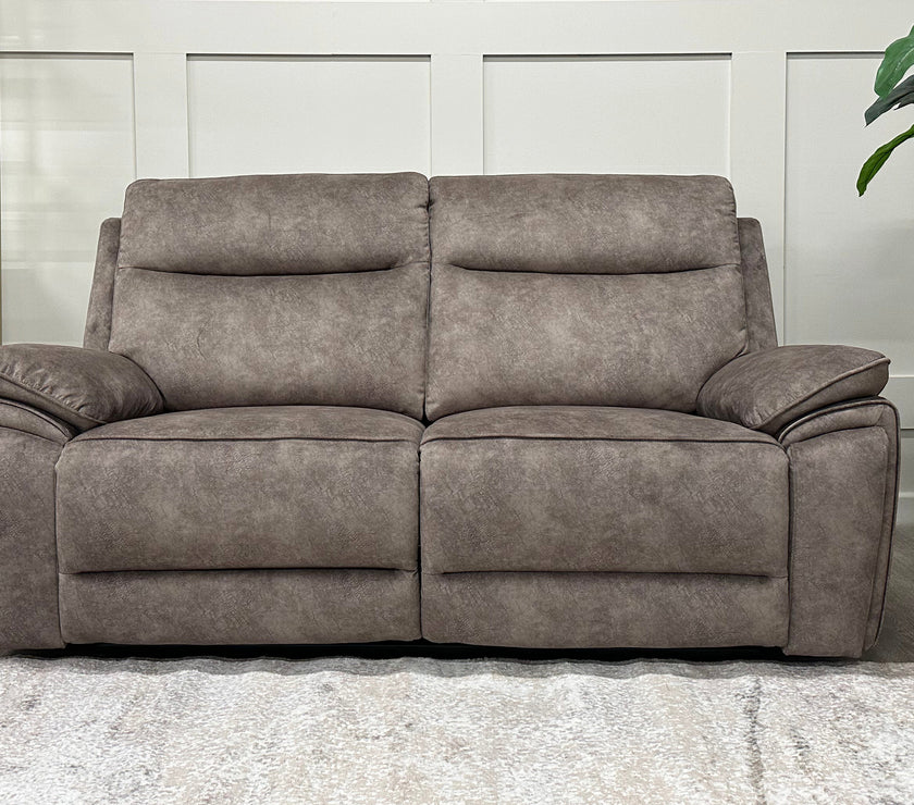 Osaka 3 Seater Power Recliner Sofa - Truffle