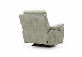 Rome Recliner Chair with USB - Marble Charcoal Grey