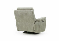 Rome Recliner Chair with USB - Marble Charcoal Grey