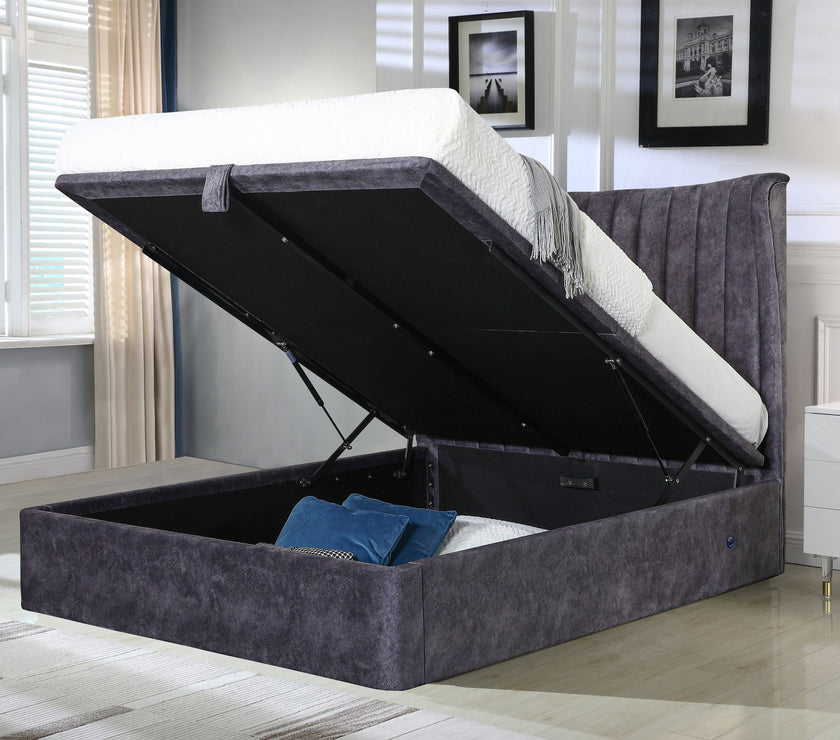 Image of the storage space from the Park Lane End Opening Ottoman Bed Frame