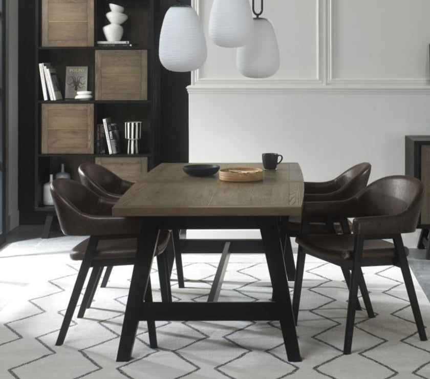 Image of the Candice 4-6 Seater Extendable Dining Table being styled with NCF's Dining Furniture.