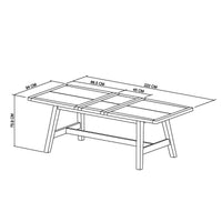 Candice 4-6 Seater Extendable Dining Table