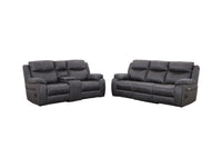 Image of the Lotus sofa set, featuring a 2 seater recliner, and a 3 seater recliner sofa, all with matching modern design and plush upholstery for a cohesive and comfortable living space