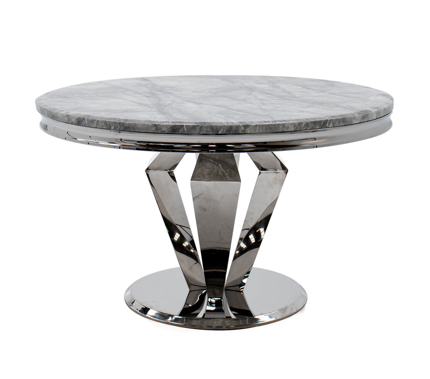 Front view of the Picasso Round Dining Table