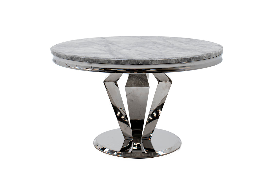 Front view of the Picasso Round Dining Table