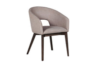 Angled view of the Everest Dining Chairs with plush padding and sturdy legs.