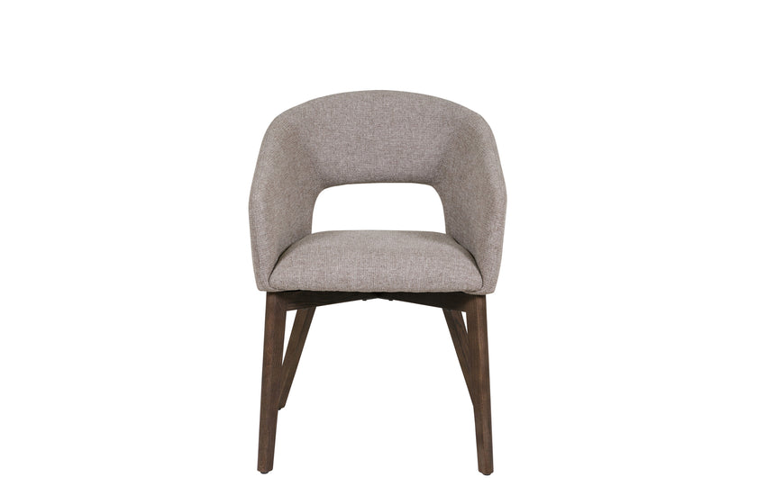 Front view of the Everest Dining Chairs with plush padding and sturdy legs.