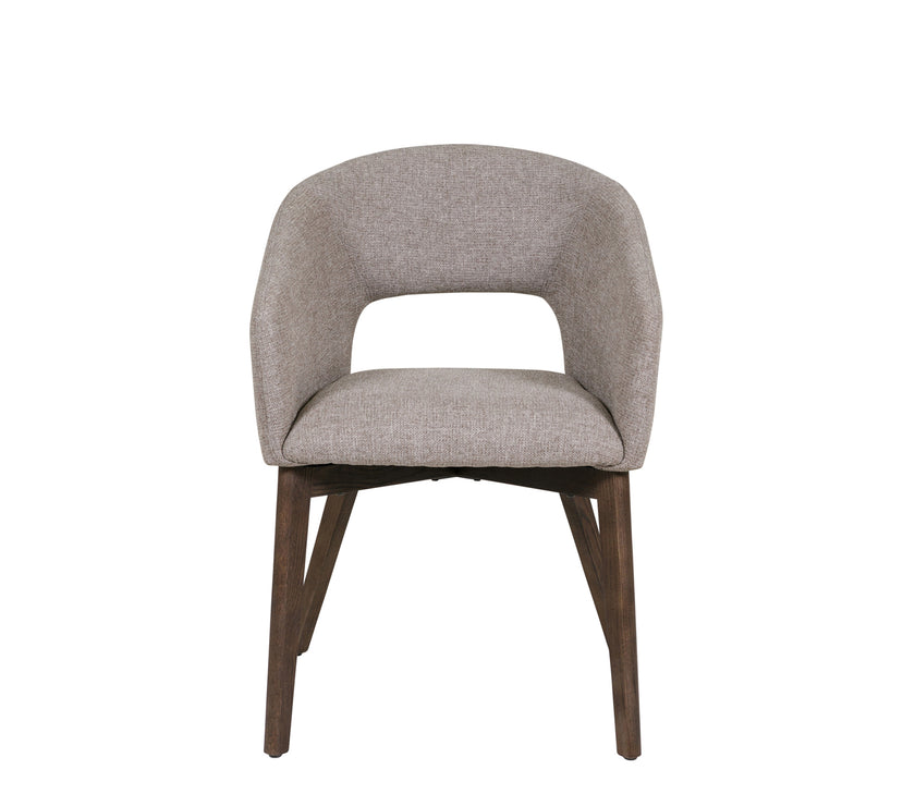 Front view of the Everest Dining Chairs with plush padding and sturdy legs.