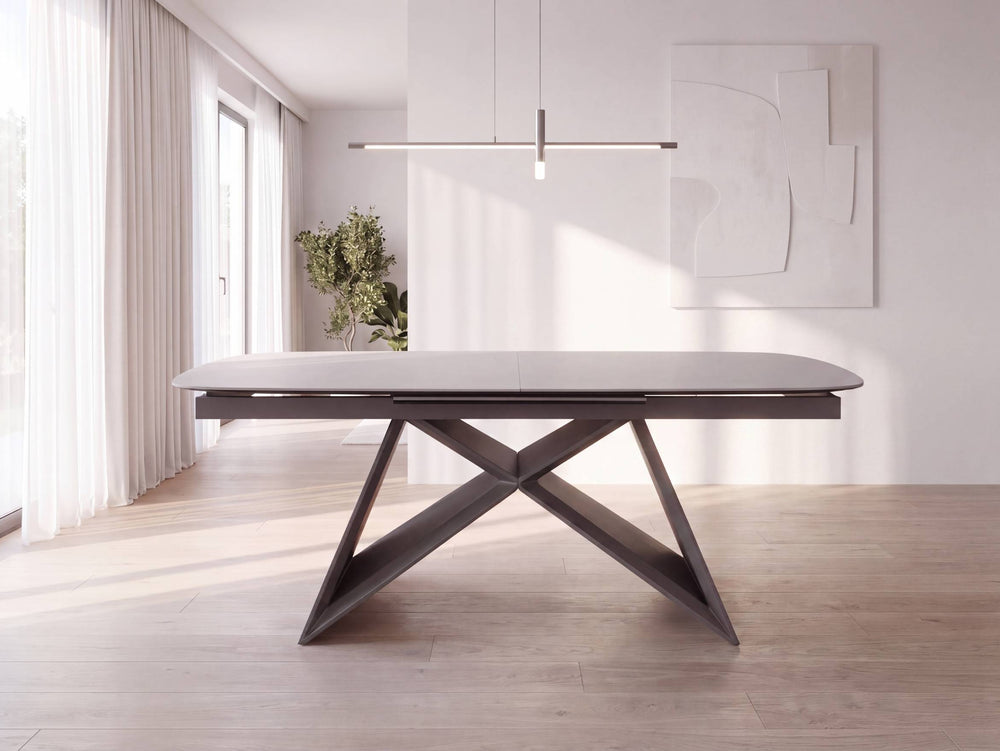 Aspen Extending Dining Table with 6 Swivel Dining Chairs