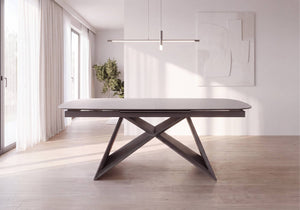 Aspen Extending Dining Table with 6 Swivel Dining Chairs