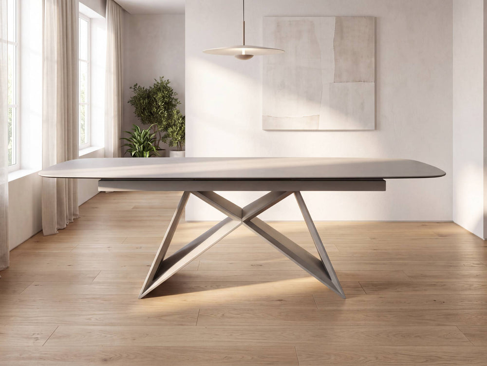 Aspen Extending Dining Table with 6 Swivel Dining Chairs