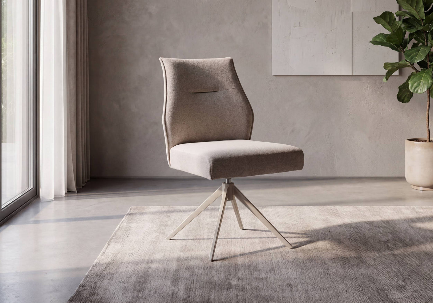 Set of 2 Aspen Swivel Dining Chairs