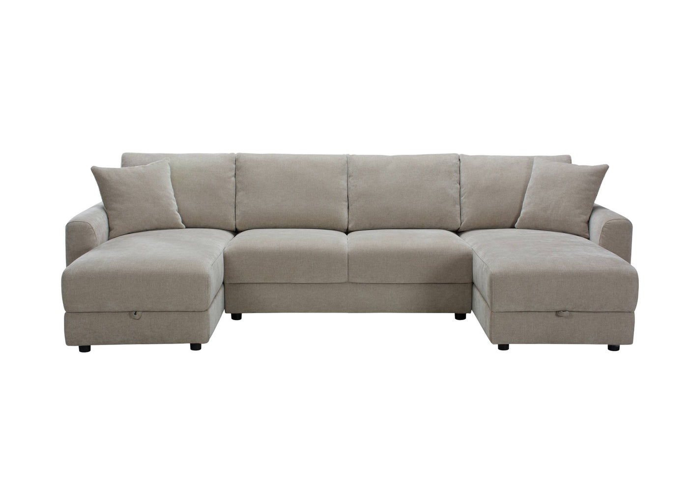 Aurora U-Shape Sofa with Footstool