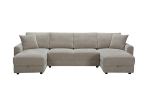 Aurora U-Shape Sofa with Footstool