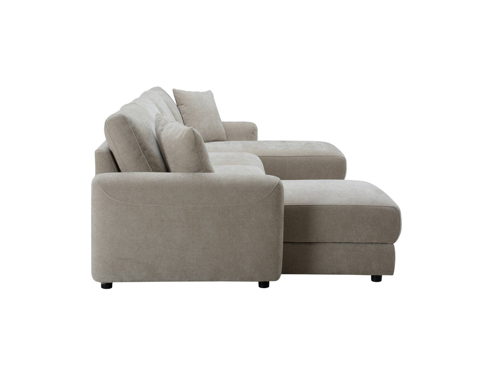 Aurora U-Shape Sofa with Footstool