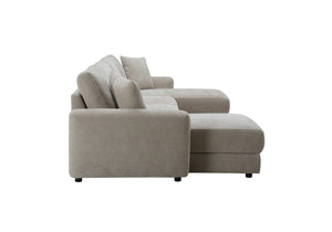 Aurora U-Shape Sofa with Footstool