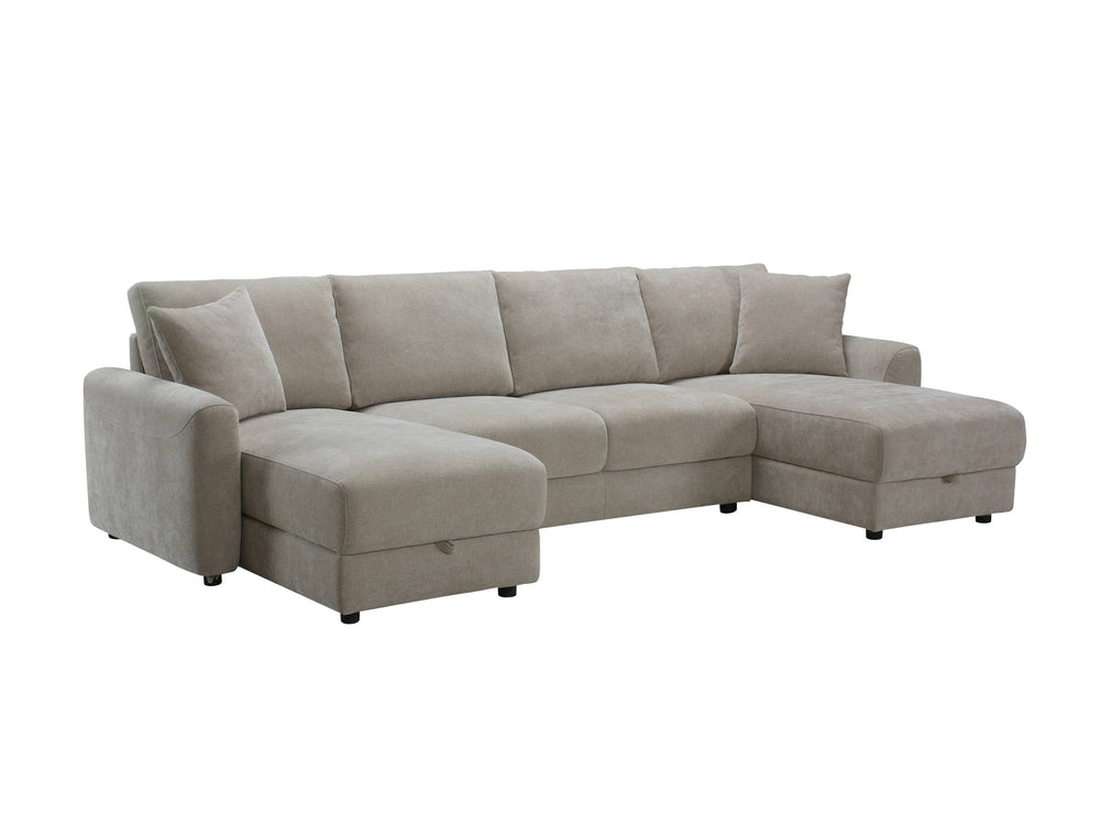 Aurora U-Shape Sofa with Footstool