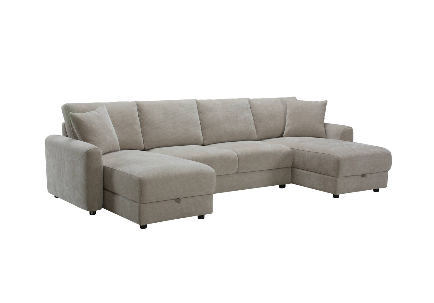 Aurora U-Shape Sofa with Footstool
