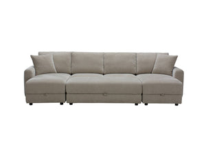 Aurora U-Shape Sofa with Footstool