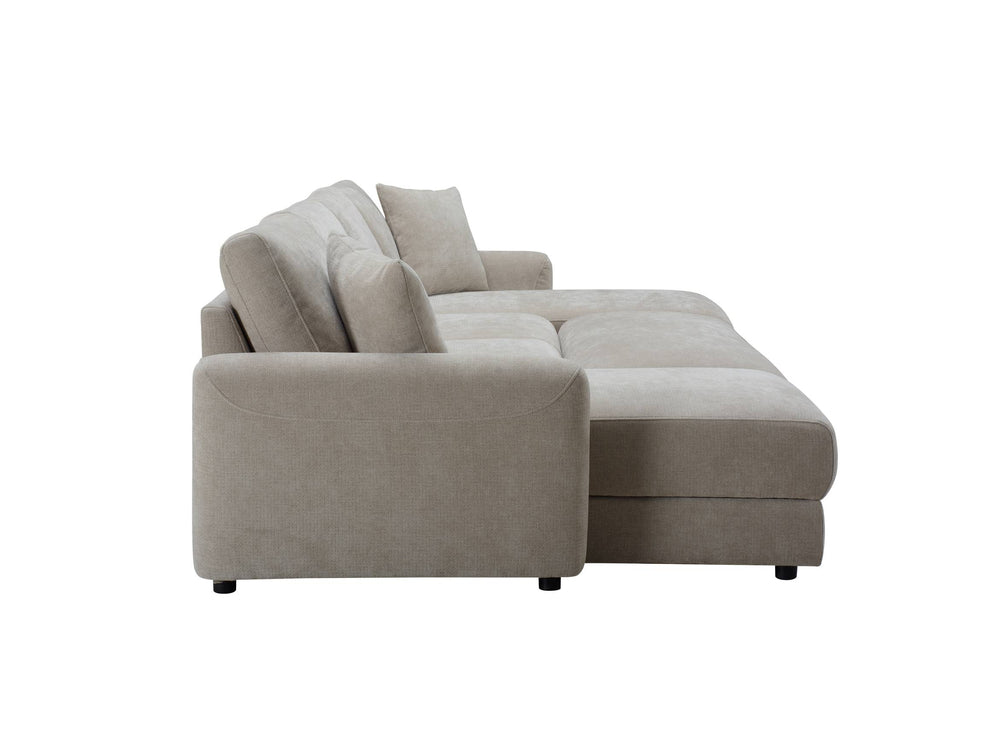 Aurora U-Shape Sofa with Footstool