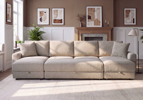 Aurora U-Shape Sofa with Footstool