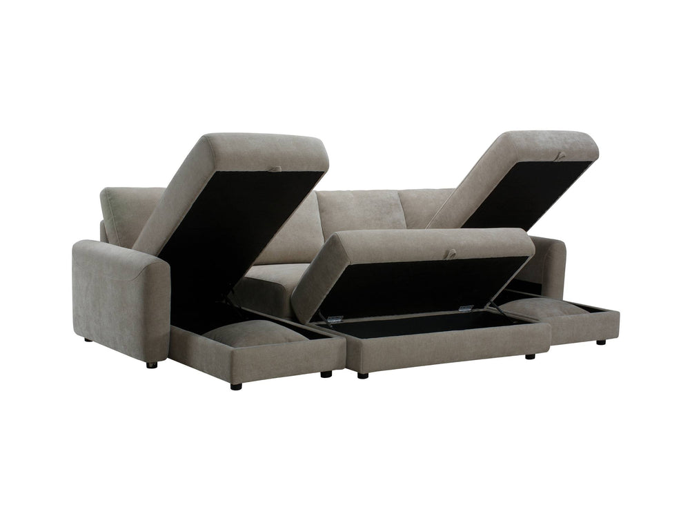 Aurora U-Shape Sofa with Footstool