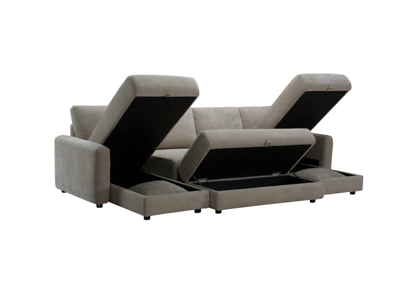 Aurora U-Shape Sofa with Footstool