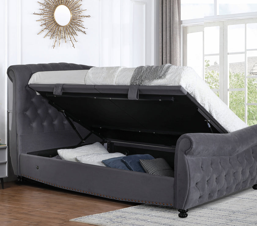 Image of the storage space of the Belgravia Ottoman Bed Frame