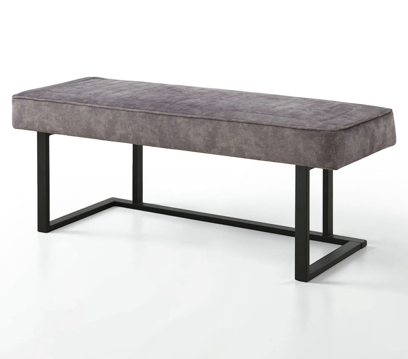 Ebony Dining Set with Bench and Ceramic Table