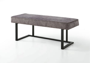 Ebony Dining Set with Bench and Ceramic Table