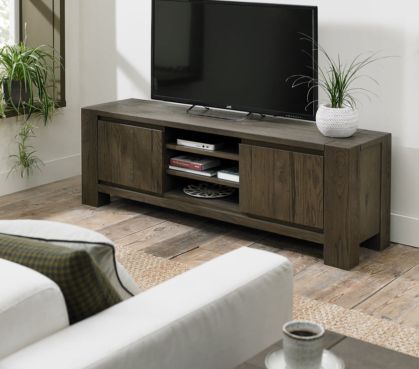 Landon Fumed Oak Entertainment Unit