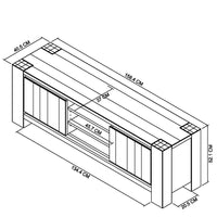 Landon Fumed Oak Entertainment Unit