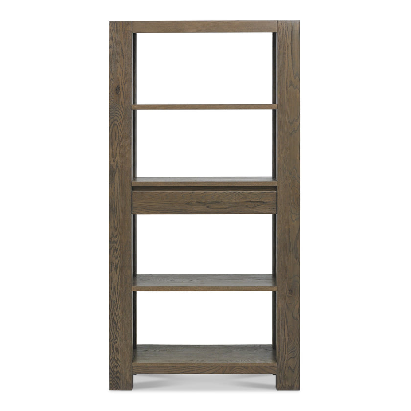 Landon Fumed Oak Open Display Unit