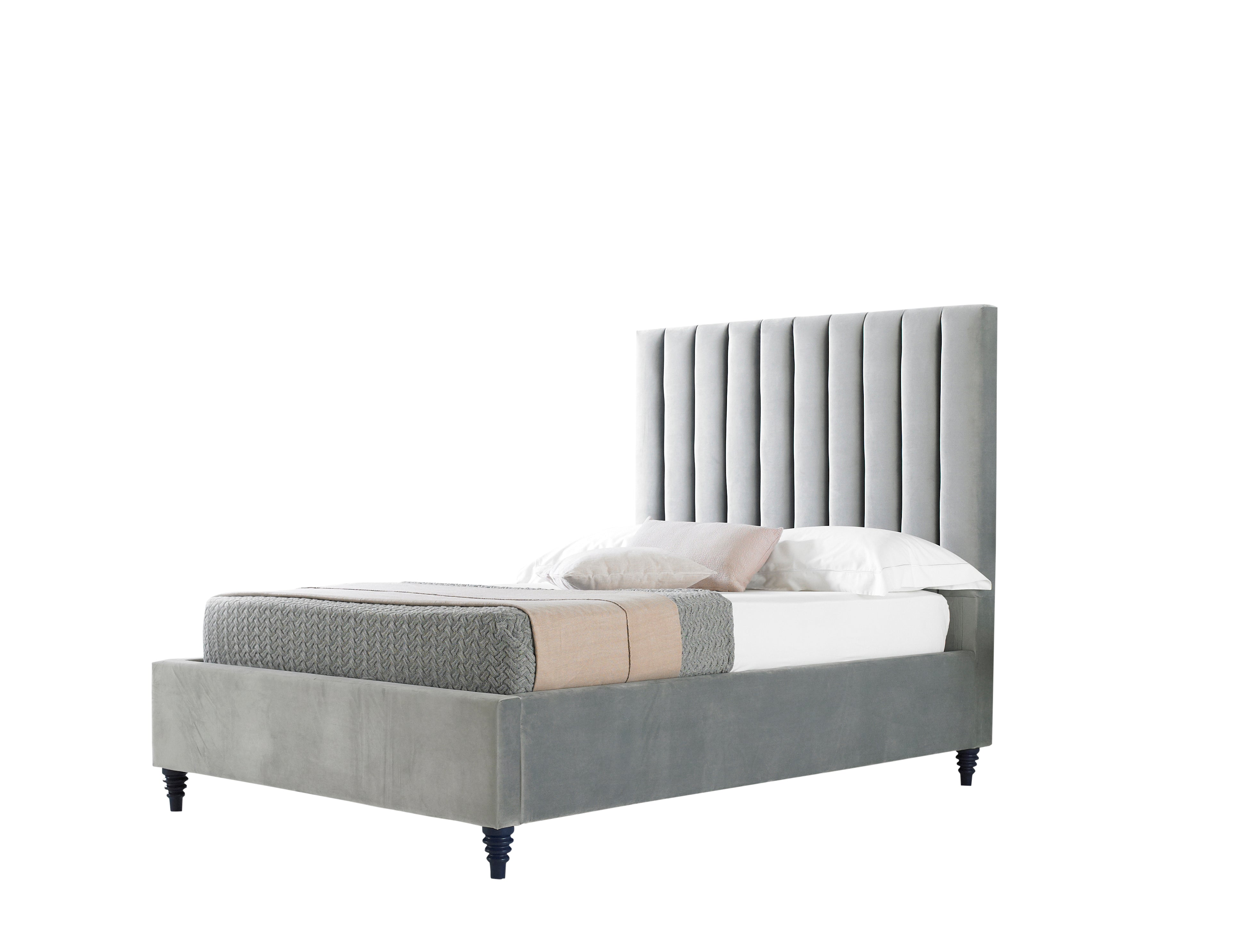 Angled view of the Bern Ottoman Bed Frame