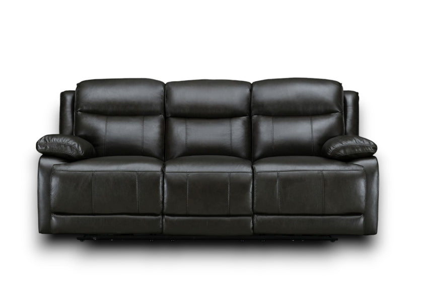 Montana 3 Seater Sofa with Dual Power Recliners & Adjustable Power Headrest