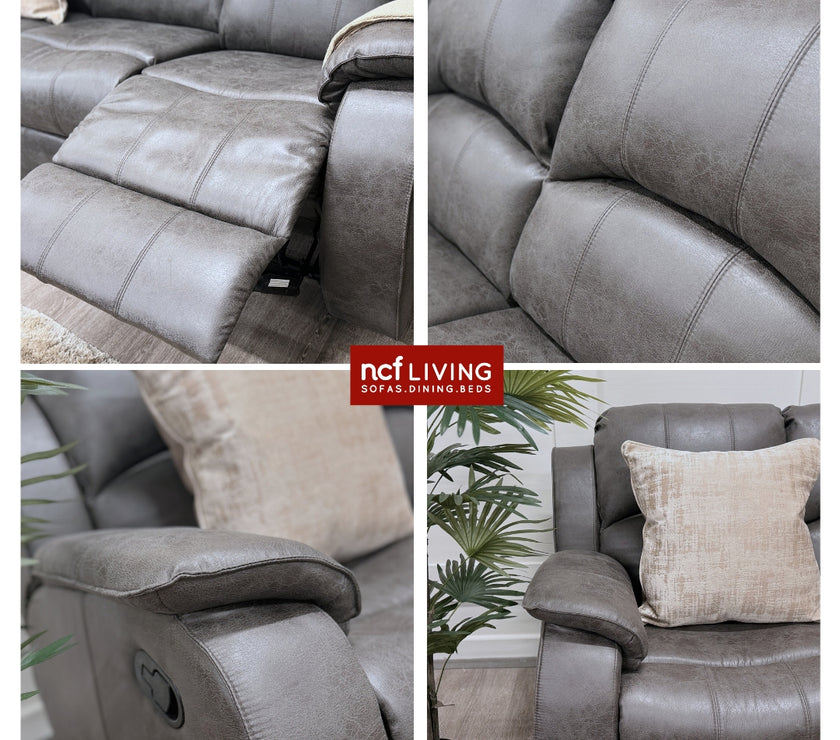 Images of the Danube 3 Seater Recliner Sofa