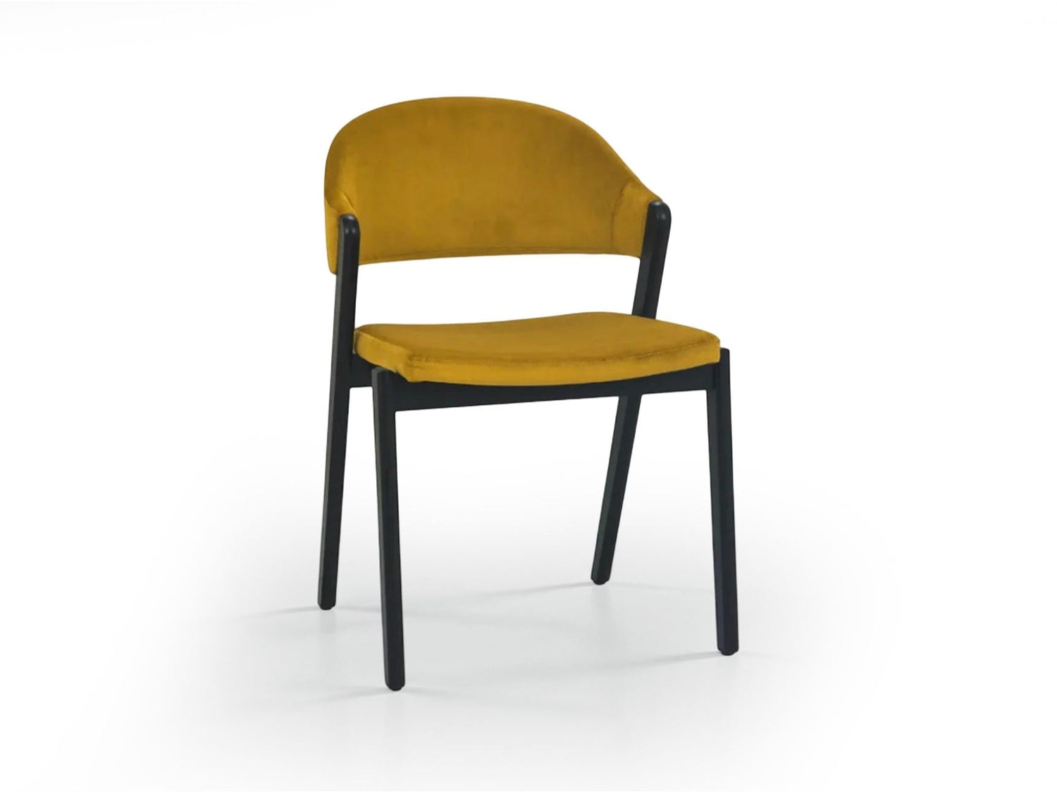 Candice Velvet Dining Chairs - Mustard (Sold in Pairs)