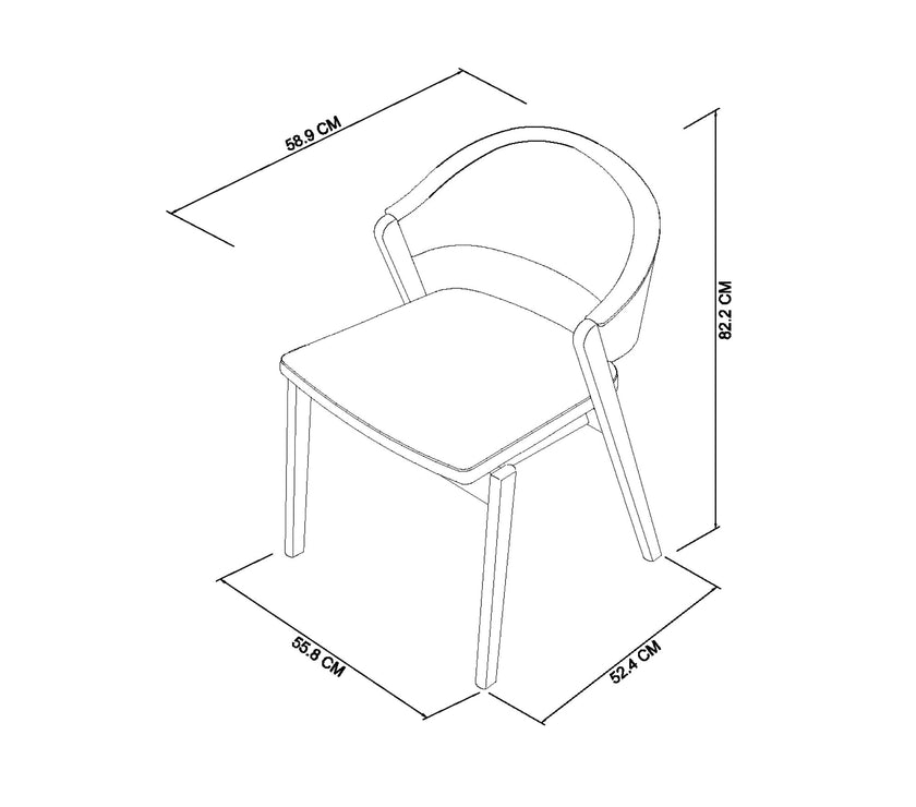Candice Velvet Dining Chairs - Mustard