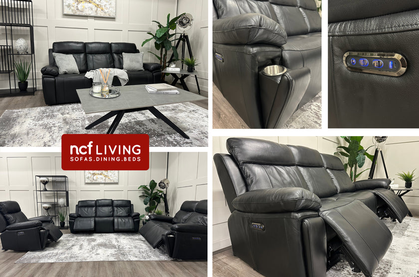 Collage of the Savio Recliner Sofa Set