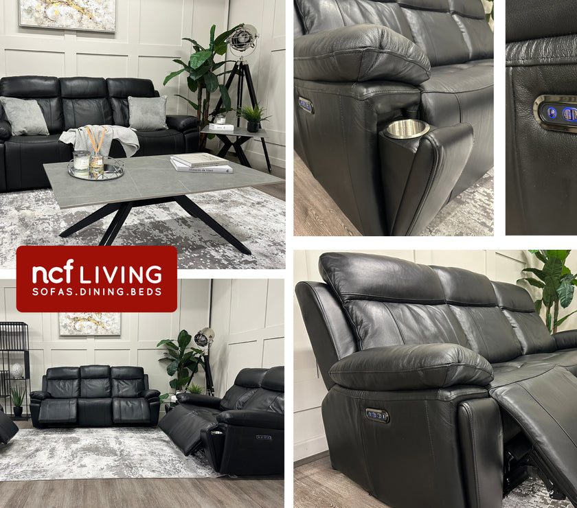 Collage of the Savio Recliner Sofa Set